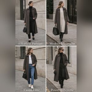 Chic Long Brown Coat